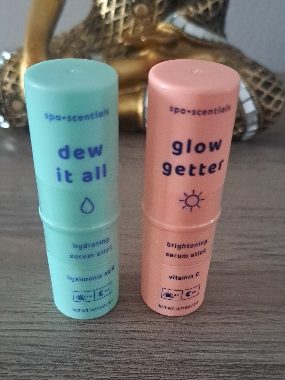 Dew It All Hydrating Serum Stick Mint Glow Getter Brightening Serum 2pk